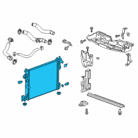 OEM Cadillac CT6 Radiator Diagram - 84215228