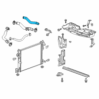 OEM Cadillac CT6 Lower Hose Diagram - 84167084