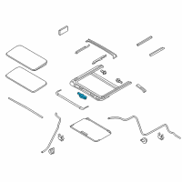 OEM 2016 Infiniti QX80 Motor Assy-Sunroof Diagram - 91295-1LA1A