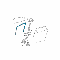 OEM 2011 Toyota Yaris Run Weatherstrip Diagram - 68142-52170