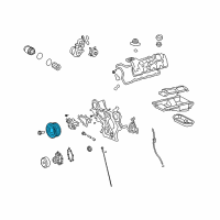 OEM Lexus Pulley, Crankshaft Diagram - 13470-38030