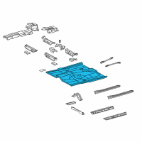 OEM Lexus ES350 Pan, Front Floor Diagram - 58111-33070