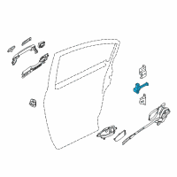 OEM Nissan Altima Link-Check, Rear Door Diagram - 82430-9HP0A