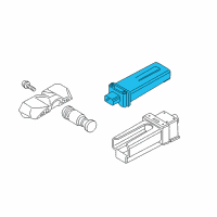 OEM BMW X3 Tire Pressure Sensor Control Module Diagram - 36-10-6-881-433