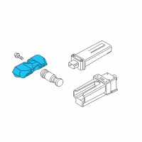 OEM 2011 BMW X3 TPMS Sensor Diagram - 38106874830