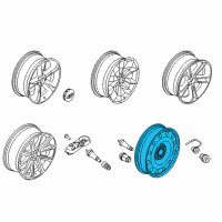 OEM 2016 Ford Police Interceptor Sedan Compact Spare Diagram - DA5Z-1015-C