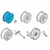 OEM 2012 Ford Explorer Wheel, Alloy Diagram - BB5Z-1007-B