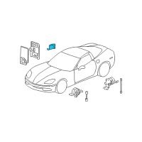 OEM Chevrolet Corvette Sensor Diagram - 10307709