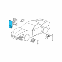 OEM 2007 Cadillac XLR Module Asm-Electronic Suspension Control Diagram - 15808061