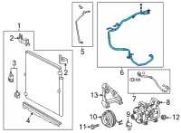 OEM 2021 Toyota Tacoma Suction Hose Diagram - 88710-04510