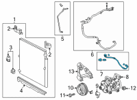 OEM 2022 Toyota Tacoma Discharge Hose Diagram - 88703-04030