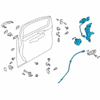 OEM Ford C-Max Latch Assembly Diagram - DM5Z-58219A64-H