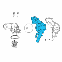 OEM 2012 Jeep Wrangler Pump-Water Diagram - 68079412AE