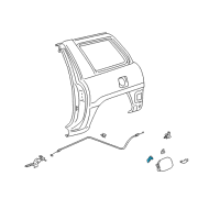 OEM Lexus LX450 Spring, Fuel Filler Opening Lid Hinge Diagram - 77360-22020