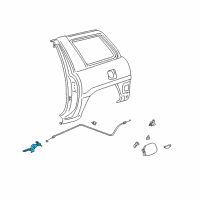 OEM 2006 Toyota RAV4 Release Handle Diagram - 77306-0R020