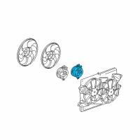 OEM Chevrolet Equinox Fan Motor Diagram - 19130471