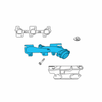 OEM Dodge Nitro Exhaust Manifold Diagram - 53013691AC