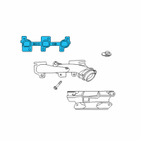 OEM 2012 Jeep Liberty Gasket-Exhaust Manifold Diagram - 53013932AB