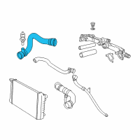 OEM BMW 740i Radiator Hose To Thermostat Housing Lower Aftermarket Diagram - 11-53-7-505-229