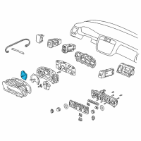 OEM 2001 Honda Accord Tachometer Assembly Diagram - 78125-S84-A01