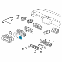 OEM 2002 Honda Accord Meter Assembly, Fuel & Temperature Diagram - 78130-S82-A12