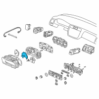 OEM 2001 Honda Accord Speedometer Assembly Diagram - 78120-S82-A03