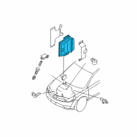 OEM 2005 Nissan Murano Engine Control Module Diagram - 23710-CB810