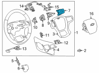 OEM 2021 Chevrolet Tahoe Audio Switch Diagram - 13535361