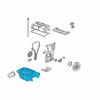 OEM 2011 Honda Civic Pan Complete, Oil Diagram - 11200-RRC-000