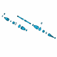 OEM 2017 Nissan Titan Shaft Assembly-Front Drive RH Diagram - 39100-EZ30A