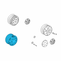 OEM Dodge Sprinter 3500 Wheel Diagram - 5104581AA