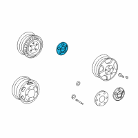 OEM 2005 Dodge Sprinter 3500 Wheel Center Cap Diagram - 5104582AA