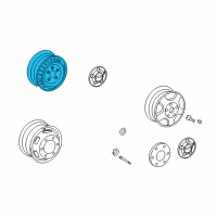 OEM 2005 Dodge Sprinter 3500 Wheel Diagram - 5103605AA