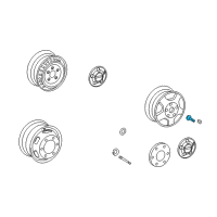 OEM 2003 Dodge Sprinter 2500 Stem-Wheel Valve Diagram - 68102080AA