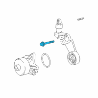 OEM 2000 Toyota MR2 Spyder Belt Tensioner Bolt Diagram - 90105-12297