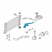 OEM 2010 Ford Fusion Lower Hose Diagram - 9E5Z-8286-C