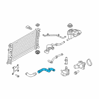 OEM Mercury Upper Hose Diagram - 9E5Z-8260-C