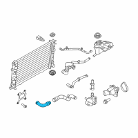 OEM 2012 Ford Fusion Upper Hose Diagram - 9E5Z-8260-E