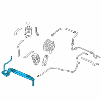 OEM 2011 Acura RL Cooler Assembly, Power Steering Oil Diagram - 53764-SJA-003