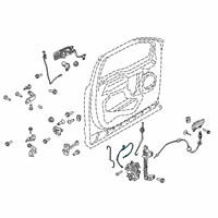 OEM 2019 Ford F-250 Super Duty Release Cable Diagram - HC3Z-15221A00-E