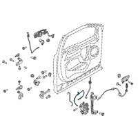 OEM 2021 Ford F-250 Super Duty Release Cable Diagram - HC3Z-15221A00-E