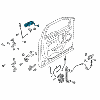 OEM 2018 Ford F-250 Super Duty Handle, Outside Diagram - JC3Z-2522405-KCPTM