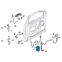 OEM 2020 Ford F-150 Latch Diagram - LC3Z-1521812-C