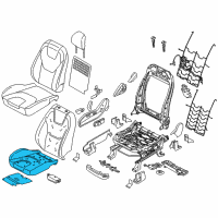 OEM 2021 Ford Edge Seat Cushion Pad Diagram - FT4Z-58632A22-WC