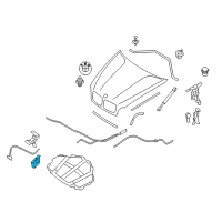 OEM 2014 BMW X6 Lock For Hood Diagram - 51-23-7-178-753