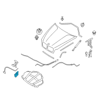 OEM 2010 BMW X6 Lock For Hood Diagram - 51-23-7-178-753