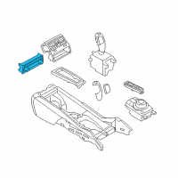 OEM BMW ActiveHybrid 7 A/C Control Panel, Rear Cabin Diagram - 61-31-9-290-750