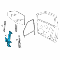 OEM 2017 Ram ProMaster City Regulator-Front Door Window Diagram - 68366052AA