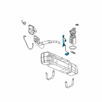 OEM 2001 GMC Sierra 1500 Fuel Gauge Sending Unit Diagram - 19416872