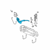 OEM 1999 Chevrolet Silverado 2500 Pipe Asm-Fuel Tank Filler Diagram - 15198428